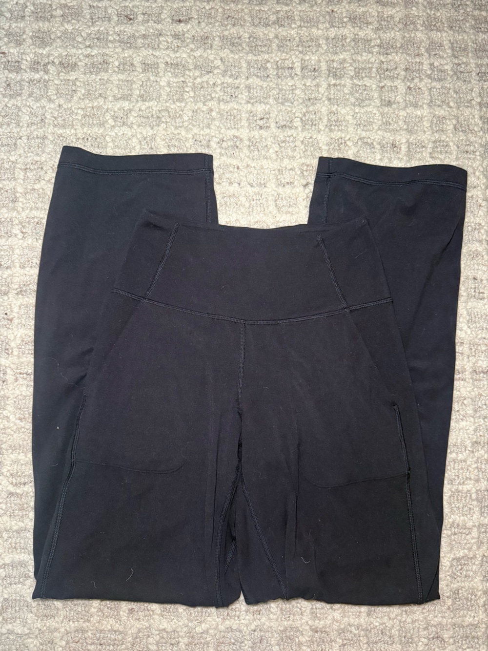 lululemon athletica Black High-Rise Pocket Leggings wide leg